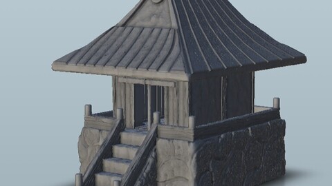 Oriental temple 5 | STL for 3D Printing Printer | Hard Surface