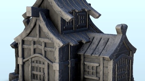 Oriental large temple | STL for 3D Printing Printer | Hard Surface