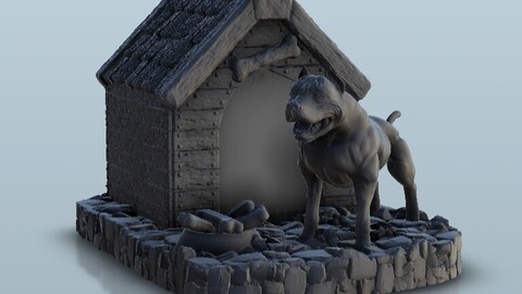 Housedog | STL for 3D Printing Printer | Hard Surface