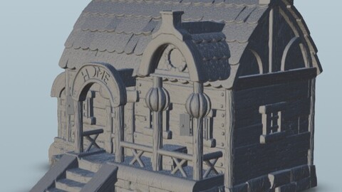 Medieval house 4 | STL for 3D Printing Printer | Hard Surface