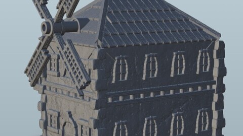 Medieval mill 5 | STL for 3D Printing Printer | Hard Surface