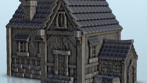 Medieval shop 6 | STL for 3D Printing Printer | Hard Surface