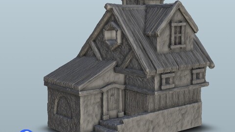 Medieval house 10 | STL for 3D Printing Printer | Hard Surface