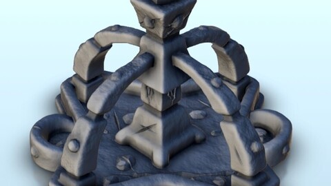 Fountain with arches 5 | STL for 3D Printing Printer | Hard Surface