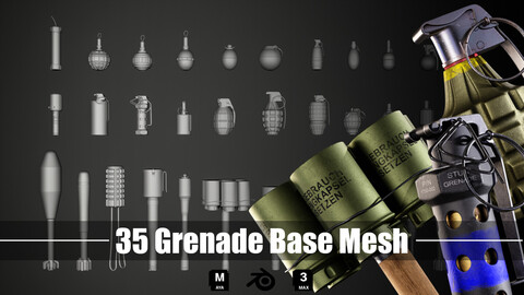 35 Grenade Base Mesh