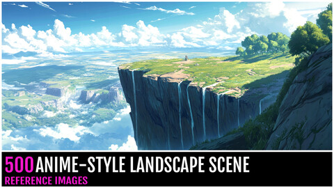 500 ANIME-STYLE LANDSCAPE SCENE