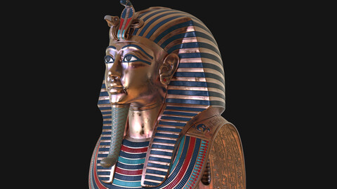 Tutankhamun Mask v5 - High Poly