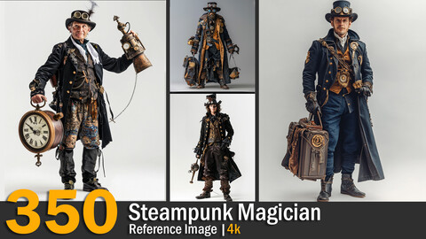 Steampunk Magician | Reference Images | 4K