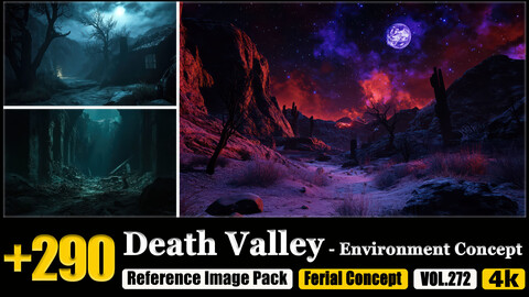 290 Death Valley - Environment Concept Reference Image Pack v.272 |4K|