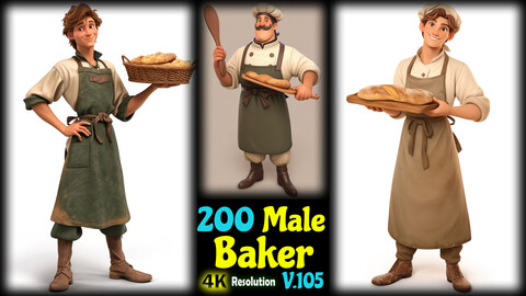 200 Male Baker - 4K Resolution - V.105