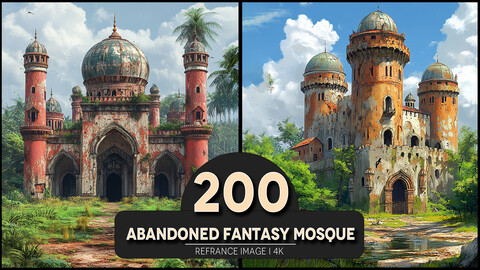 Abandoned Fantasy Mosque 4K Reference/Concept Images