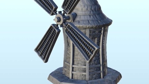 Mill on platform 7 | STL for 3D Printing Printer | Hard Surface