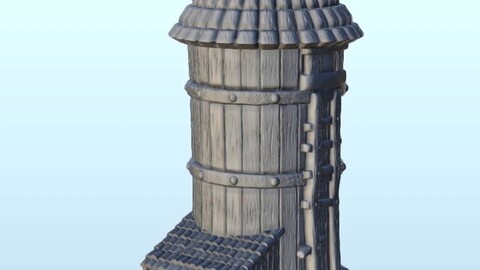 Grain storage building 9 | STL for 3D Printing Printer | Hard Surface