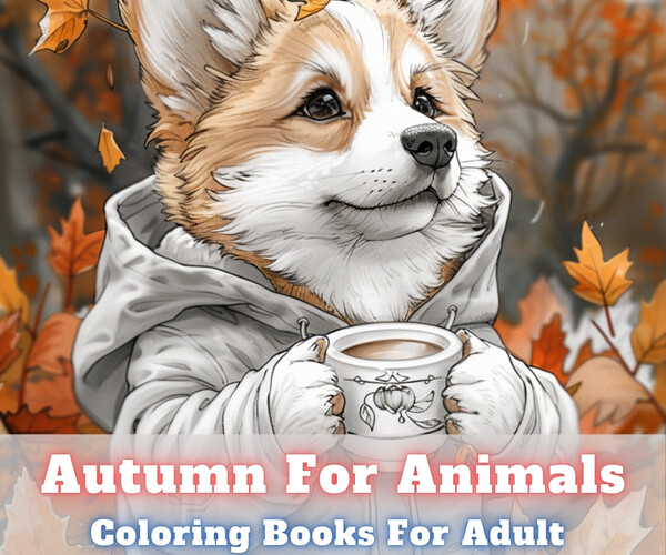 ArtStation - Autumn For Animals Coloring Book, Autumn For Animals ...