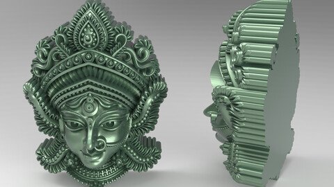 Durga Face Statue File