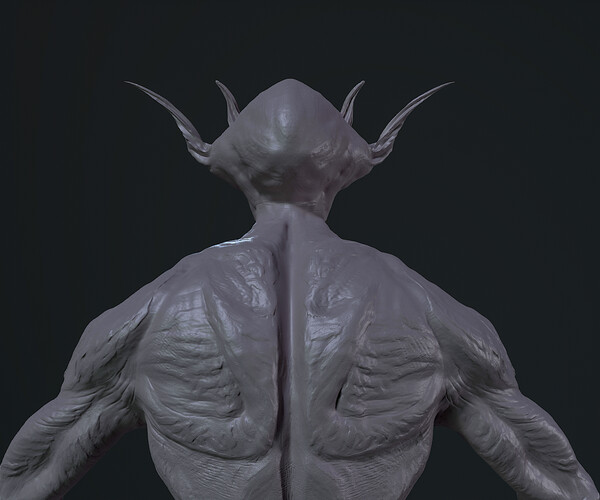 ArtStation - Alien Demon Creature- High-Detail STL/OBJ 3D Model for 3D ...