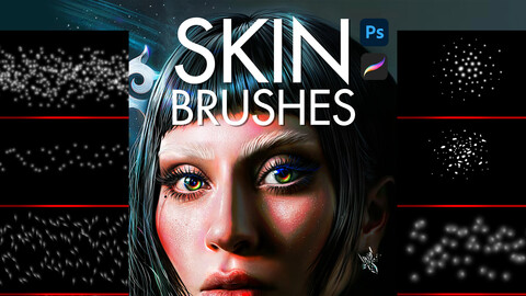 Skin Brushes for Photoshop and Procreate