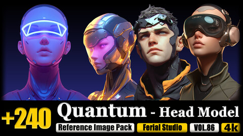 240 Quantum - Head Model Reference Image Pack v.86 |4K|