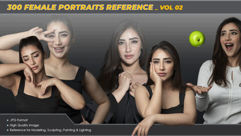 Female Portraits Reference VOL02