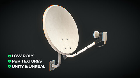 📡 Parabolic Satellite Dish 3D Model