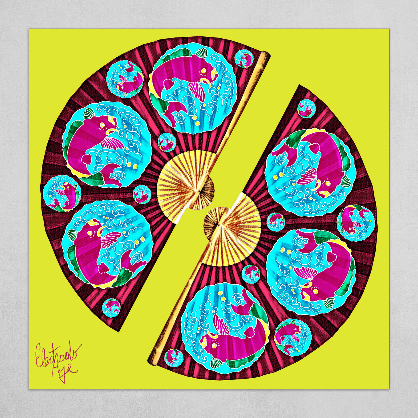 風扇 Ying-Yang | Happy Fish