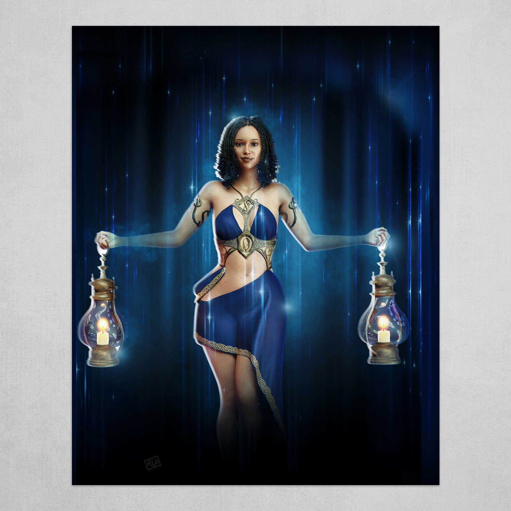 Libra Female Art Print By Roger Patterson Jr Libra zodiac goddess fine art print from the original watercolour painting signed by the artist roberta orpwood this listing is for a single print. artstation