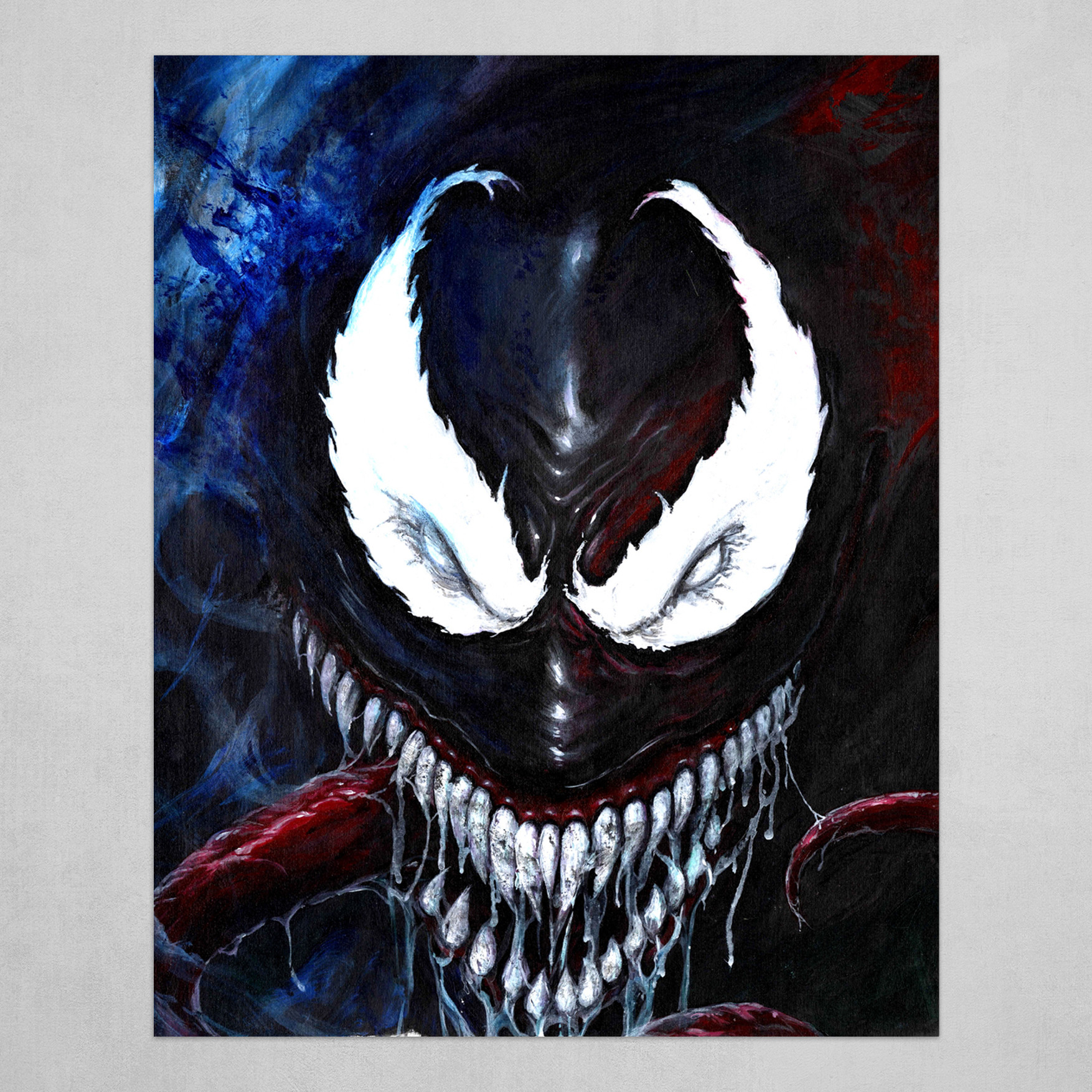 Venom Acrylic On Canvas Art Print By Brad Garneau