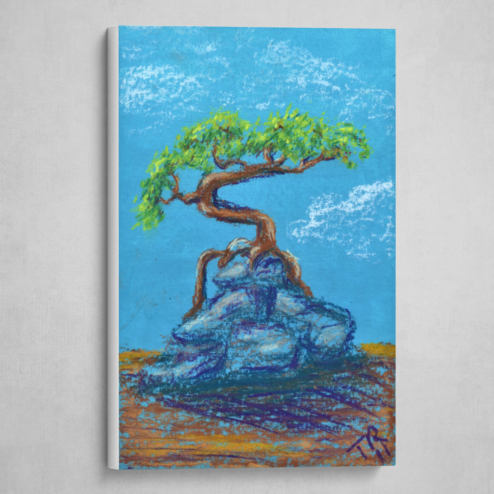 Artstation Blue Bonsai Art Poster