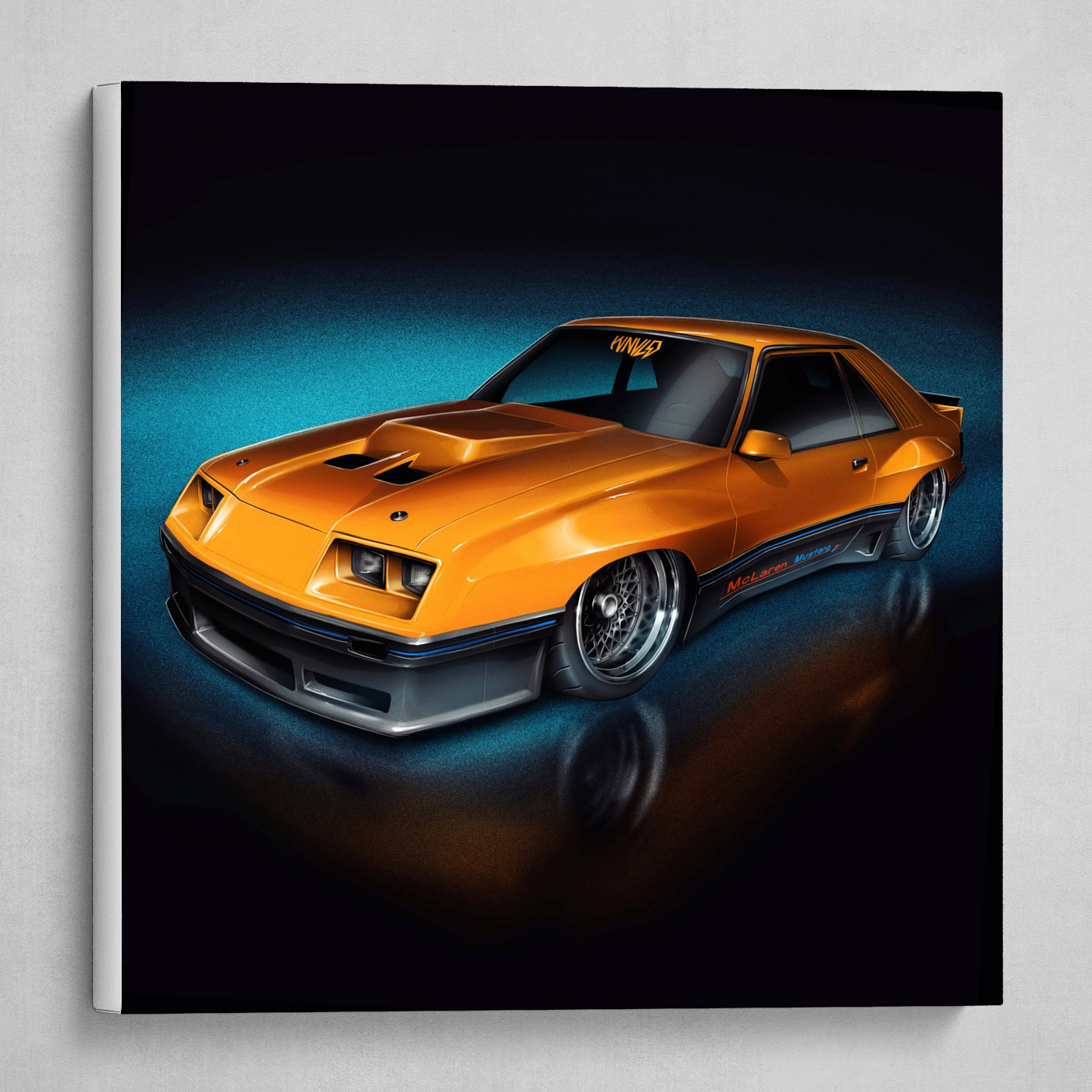 Artstation 1980 Mclaren Foxbody Wnvld Canvas Print