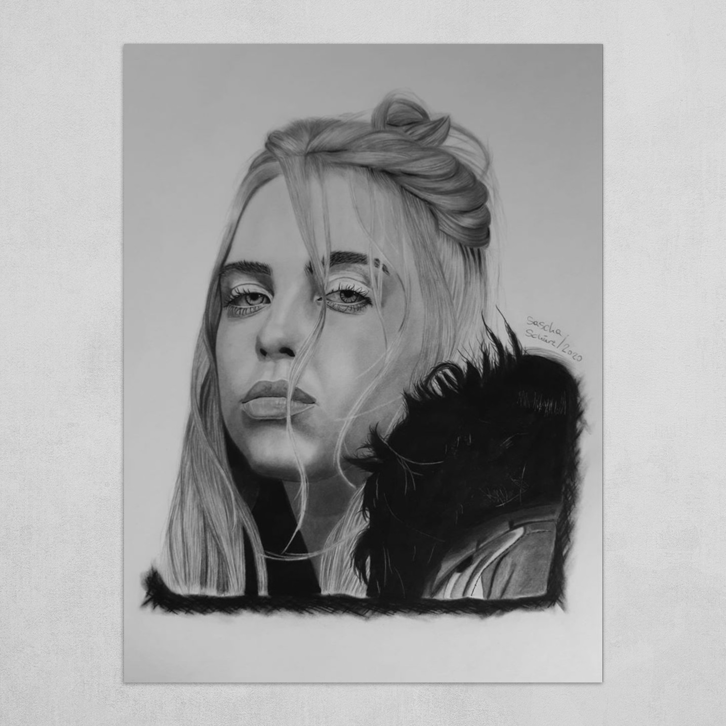 How to draw BillieEilish  One Pencil Sketching  Drawing Billie Eilish  Easy Steps  YouTube