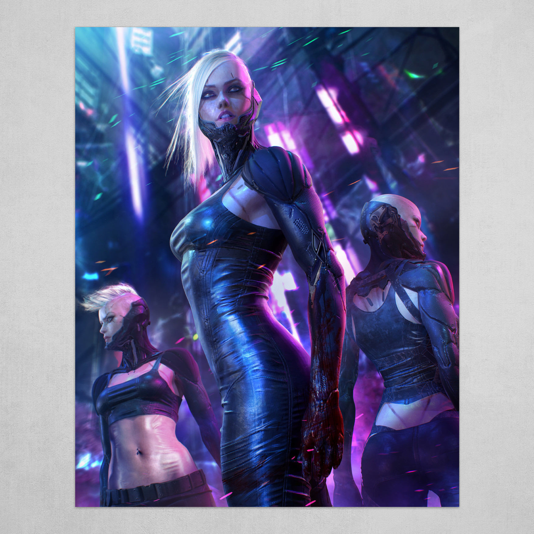 Cyberpunk Art Poster By Soufiane Idrassi