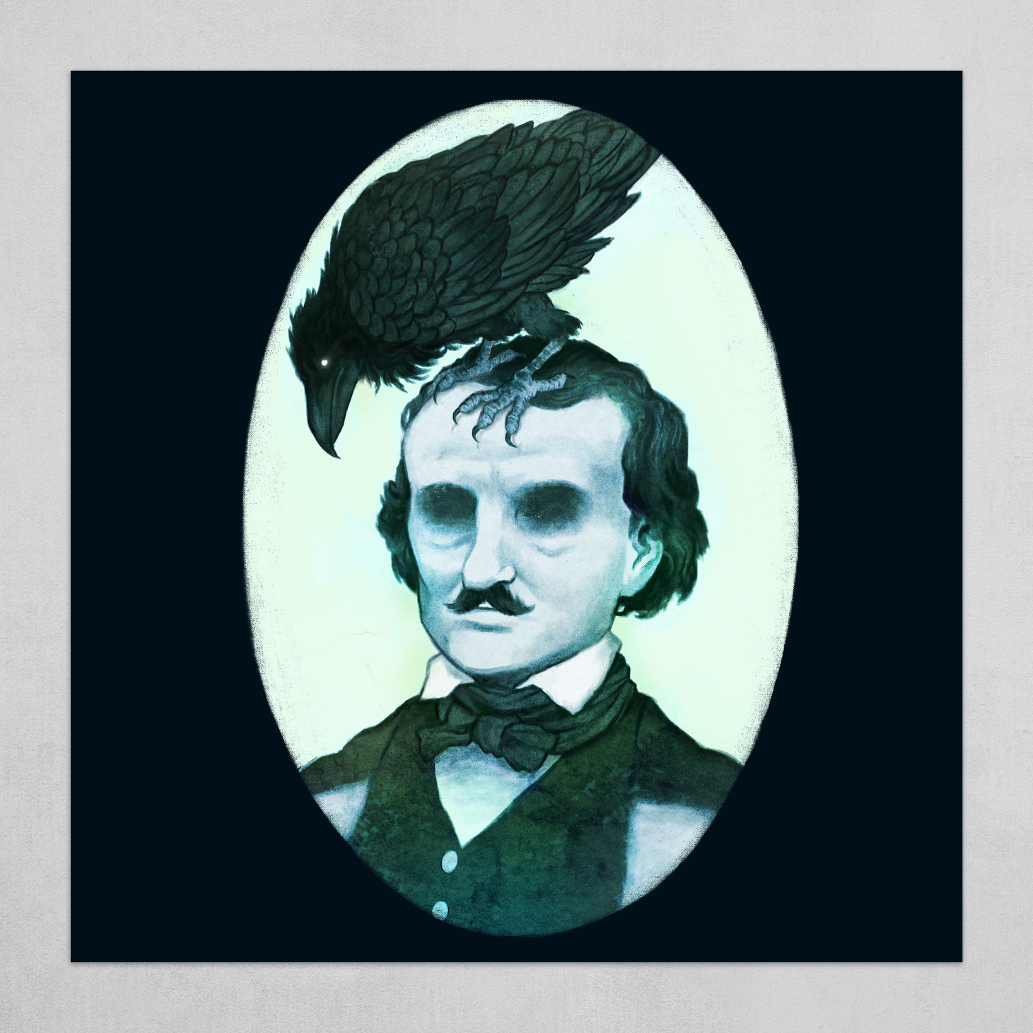 Edgar Allan Poe Art Print By Anton Vitus Westerlund