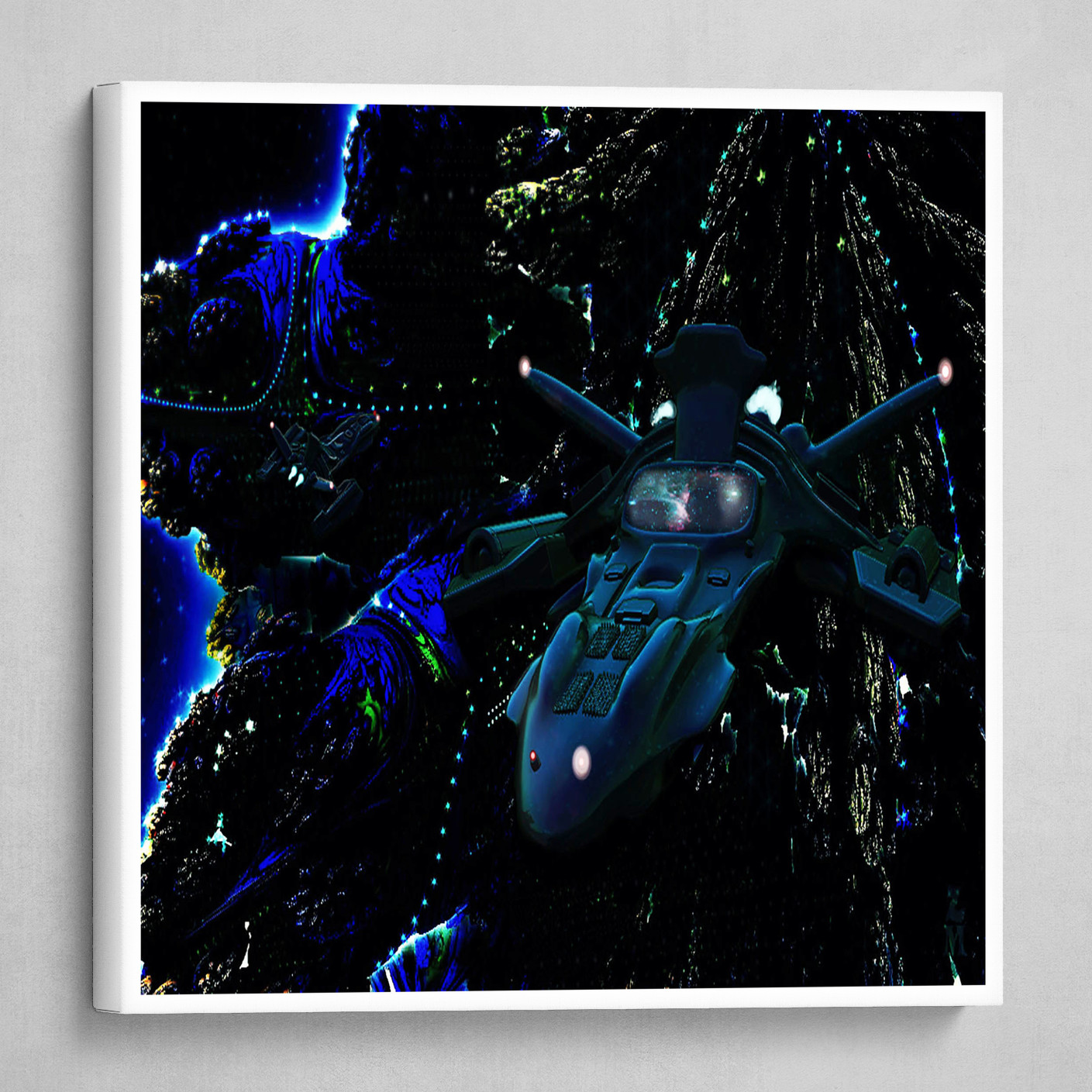 Artstation Intergalactic Space Station Art Poster