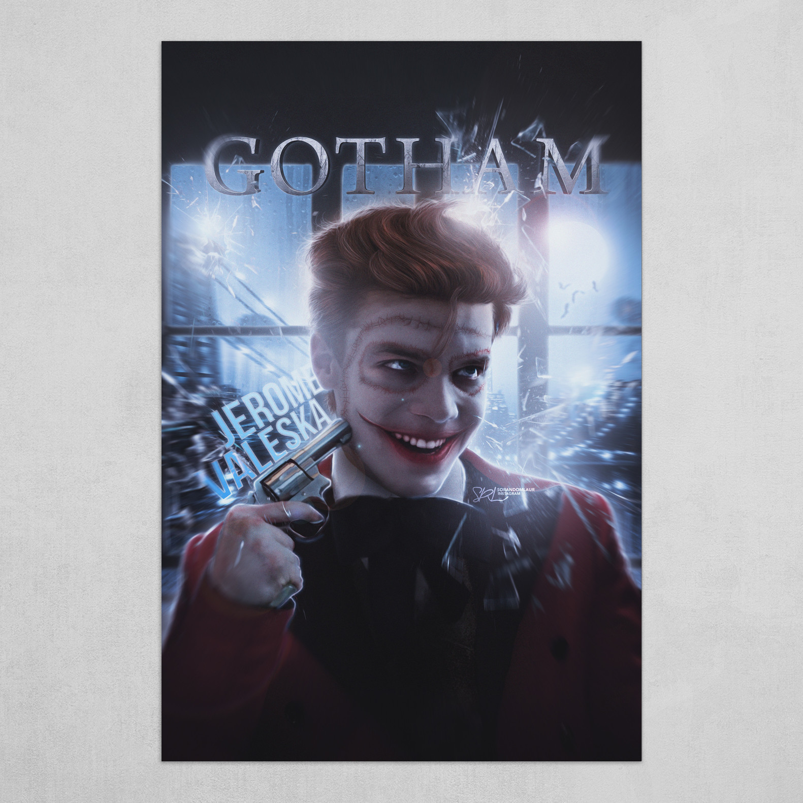 Laurine Sacre Jerome Valeska Gotham Fanart Poster