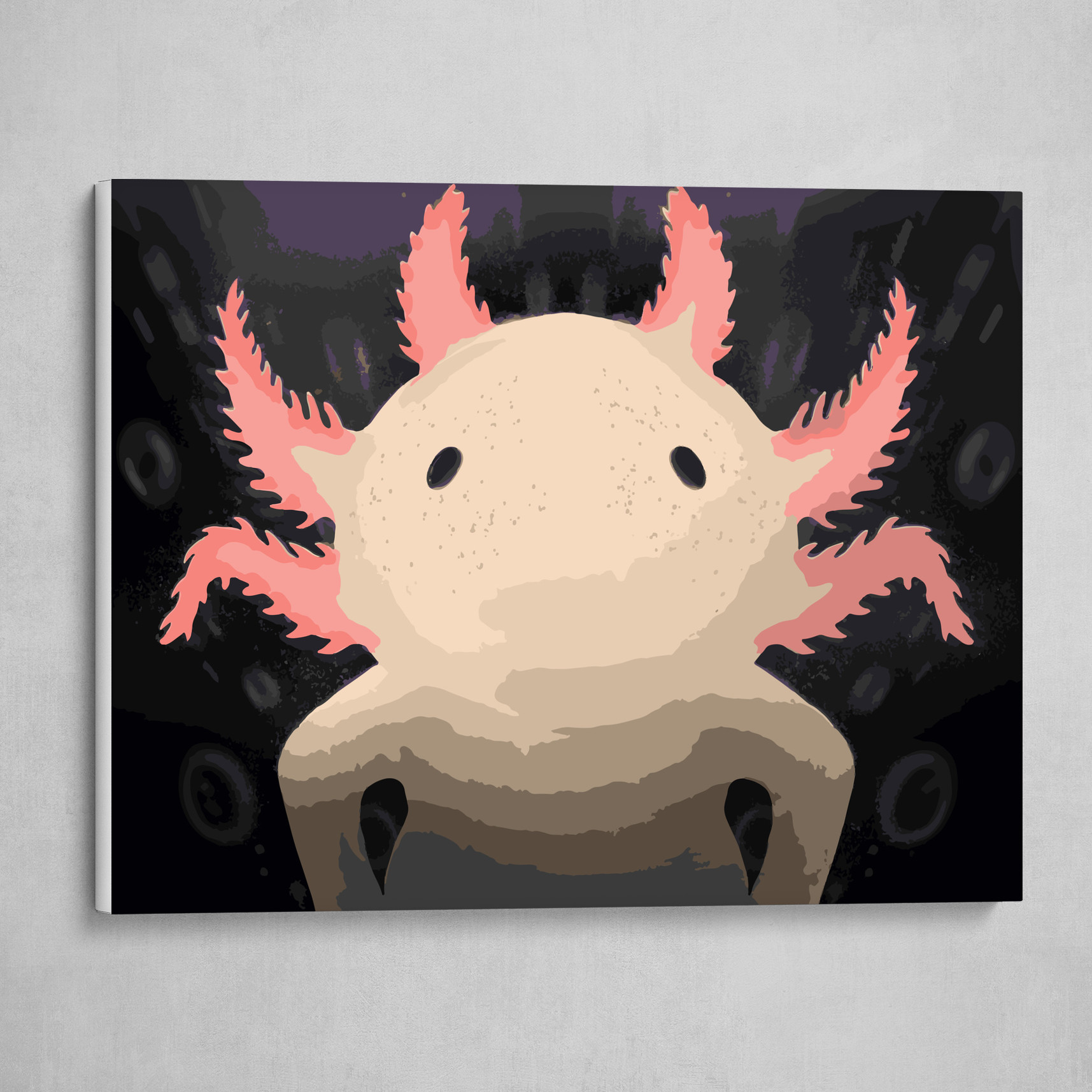 Axolotl Minimalista Canvas Print By Eduardo Liy Axolotl Minimalista Canvas Print By Eduardo Liy