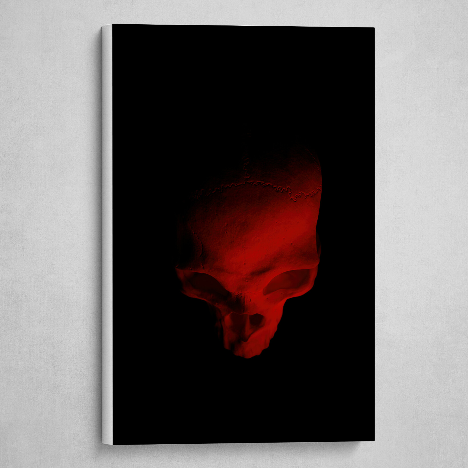 Human Skull #1 Red