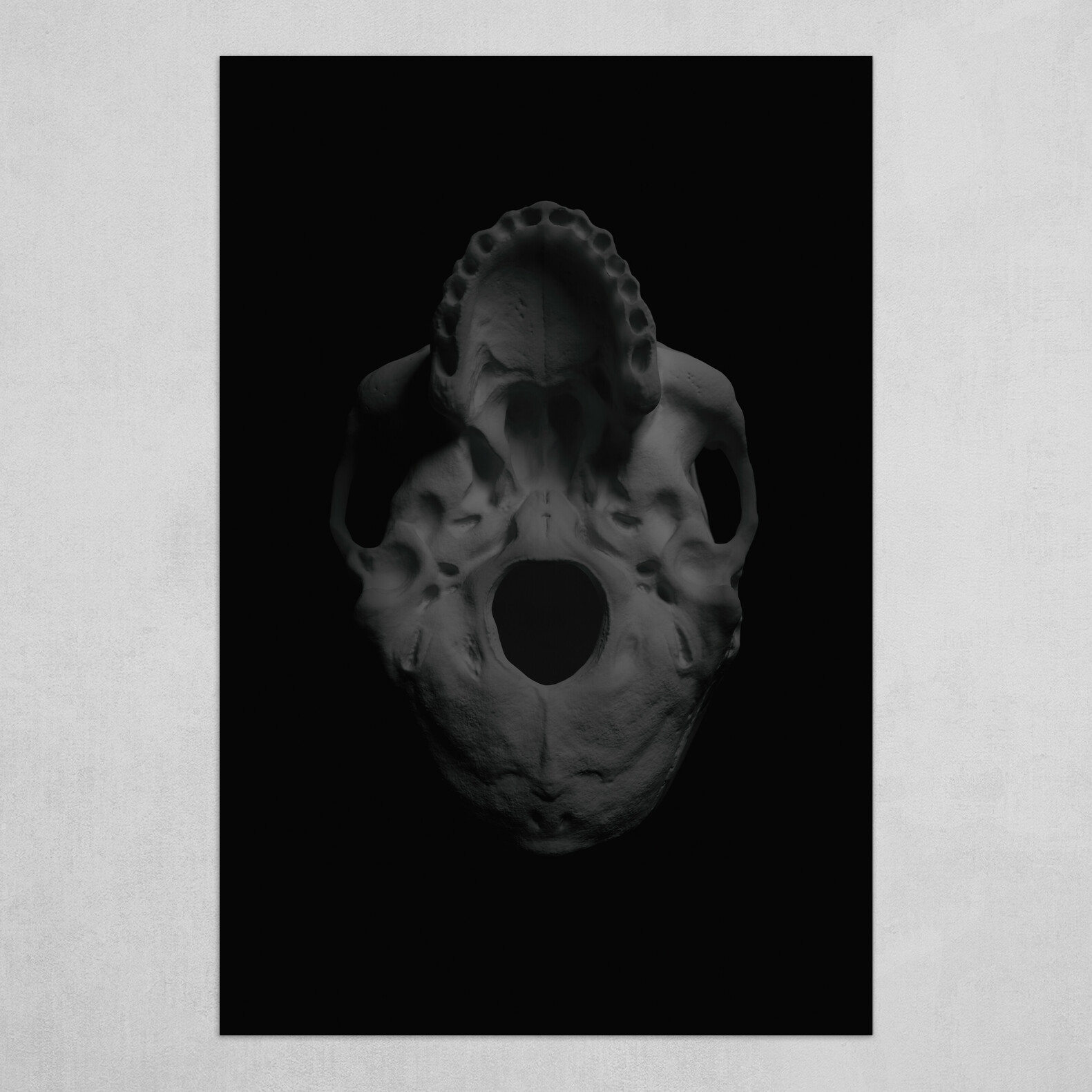 Human Skull #6 B&W