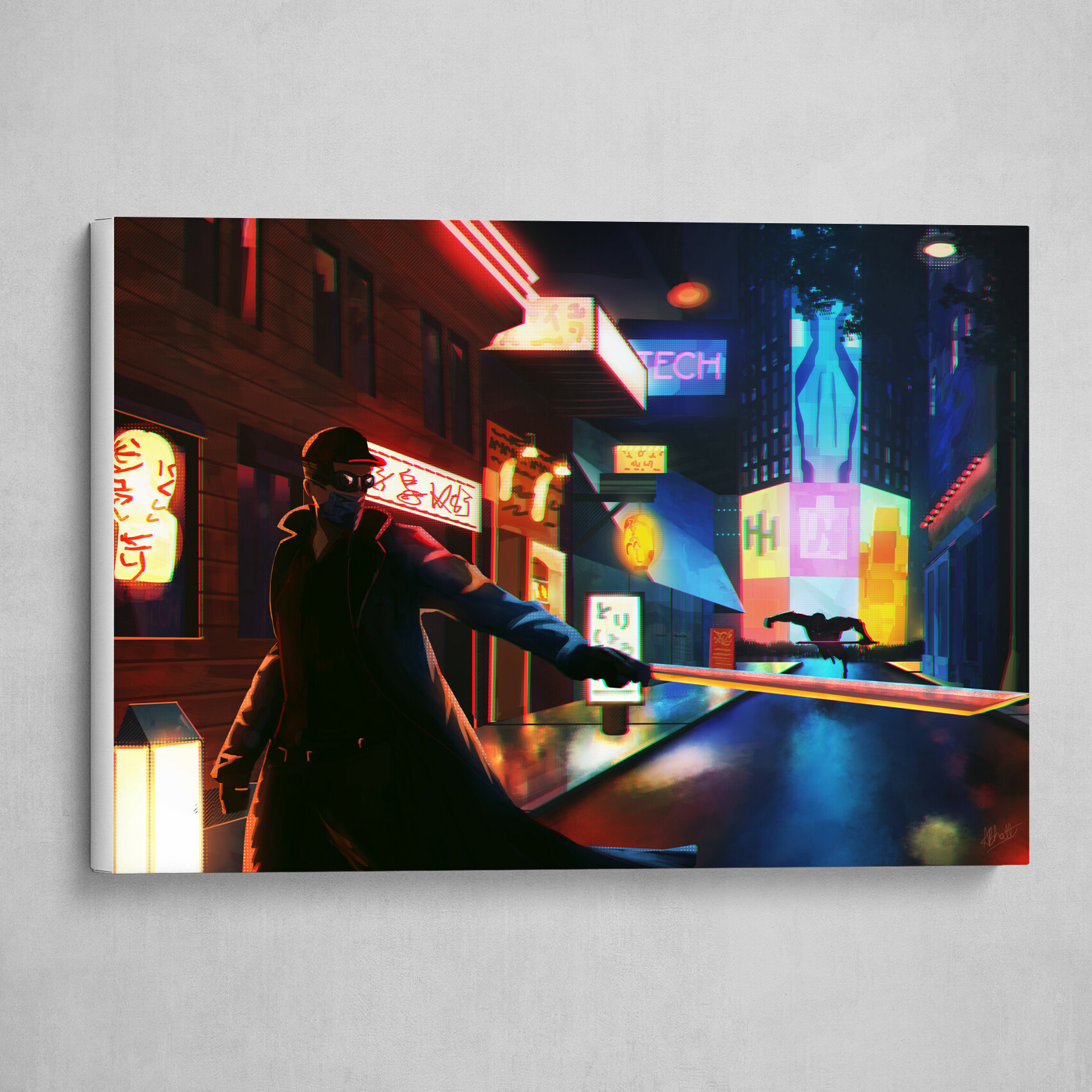 Cyberpunk Duel - Aniket Bhatt Print