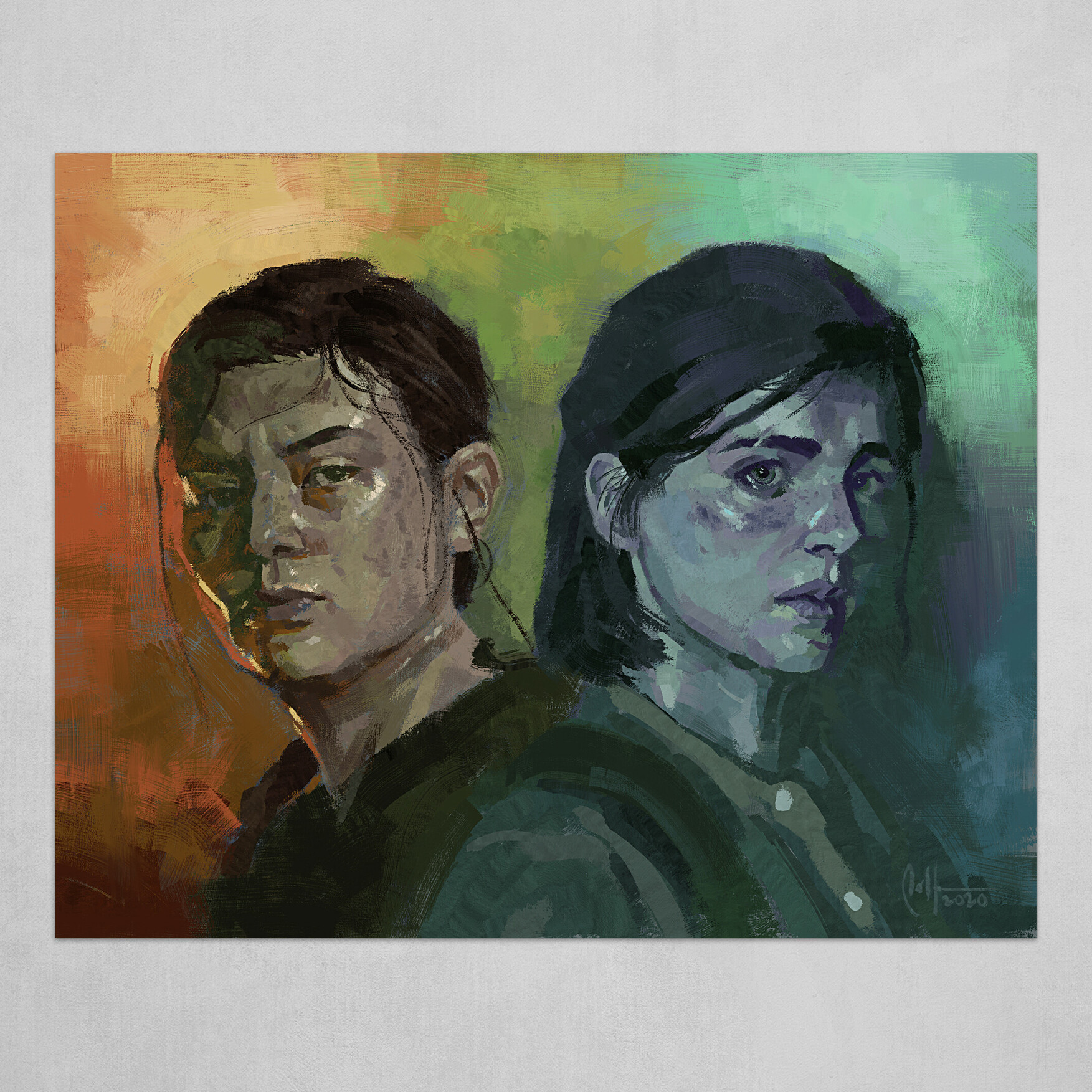The Last of us Part II 2 Ellie Abby Portrait Poster Giclee Print