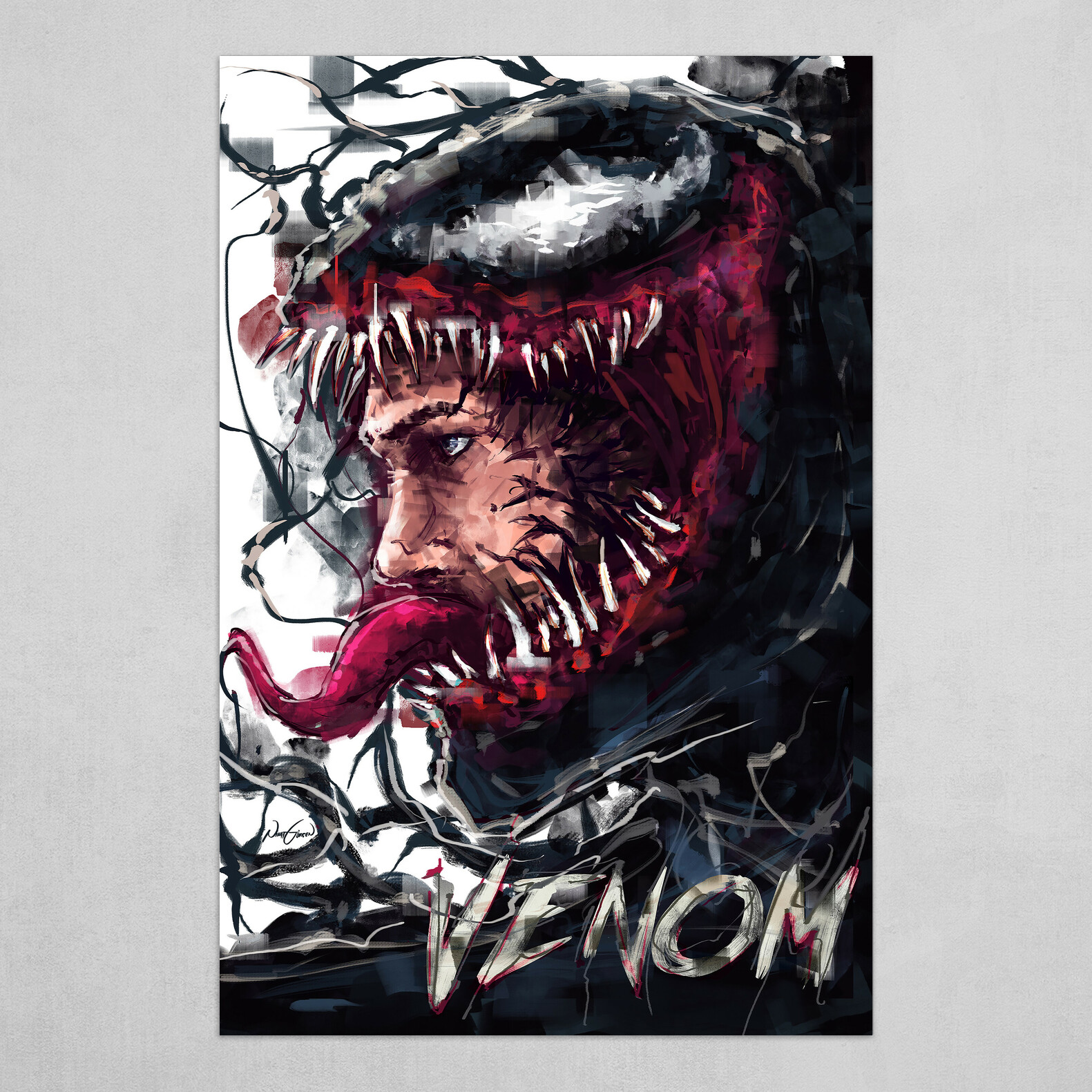 Venom Alternative Movie Poster Art Print By Nihat Gokcen