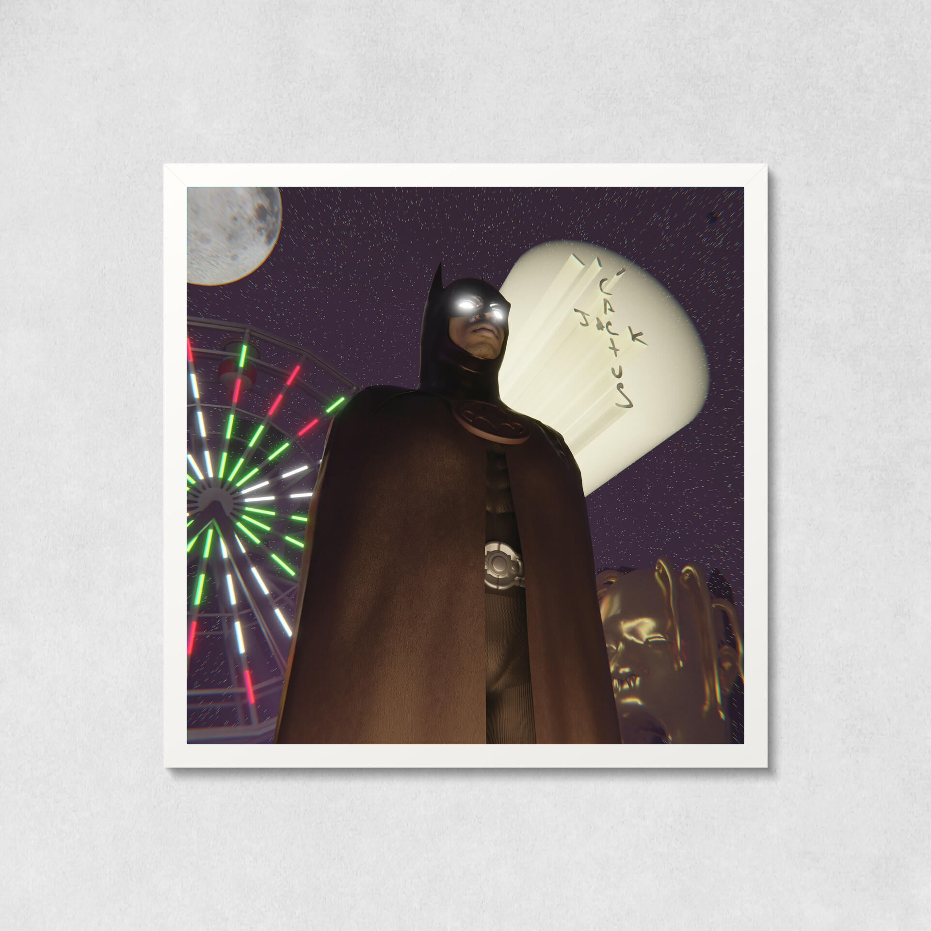 No Jumper on X: #travisscott's batman costume as his album covers