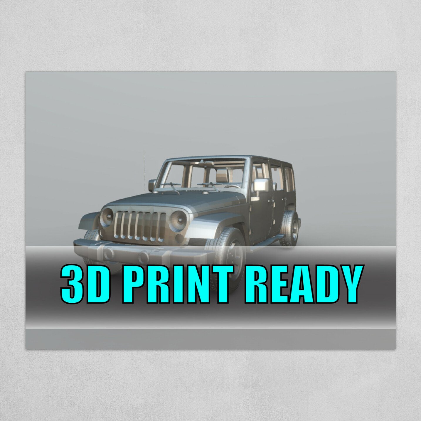 Jeep Wrangler 3D PRINT READY by AbdulRahim Siddiqui