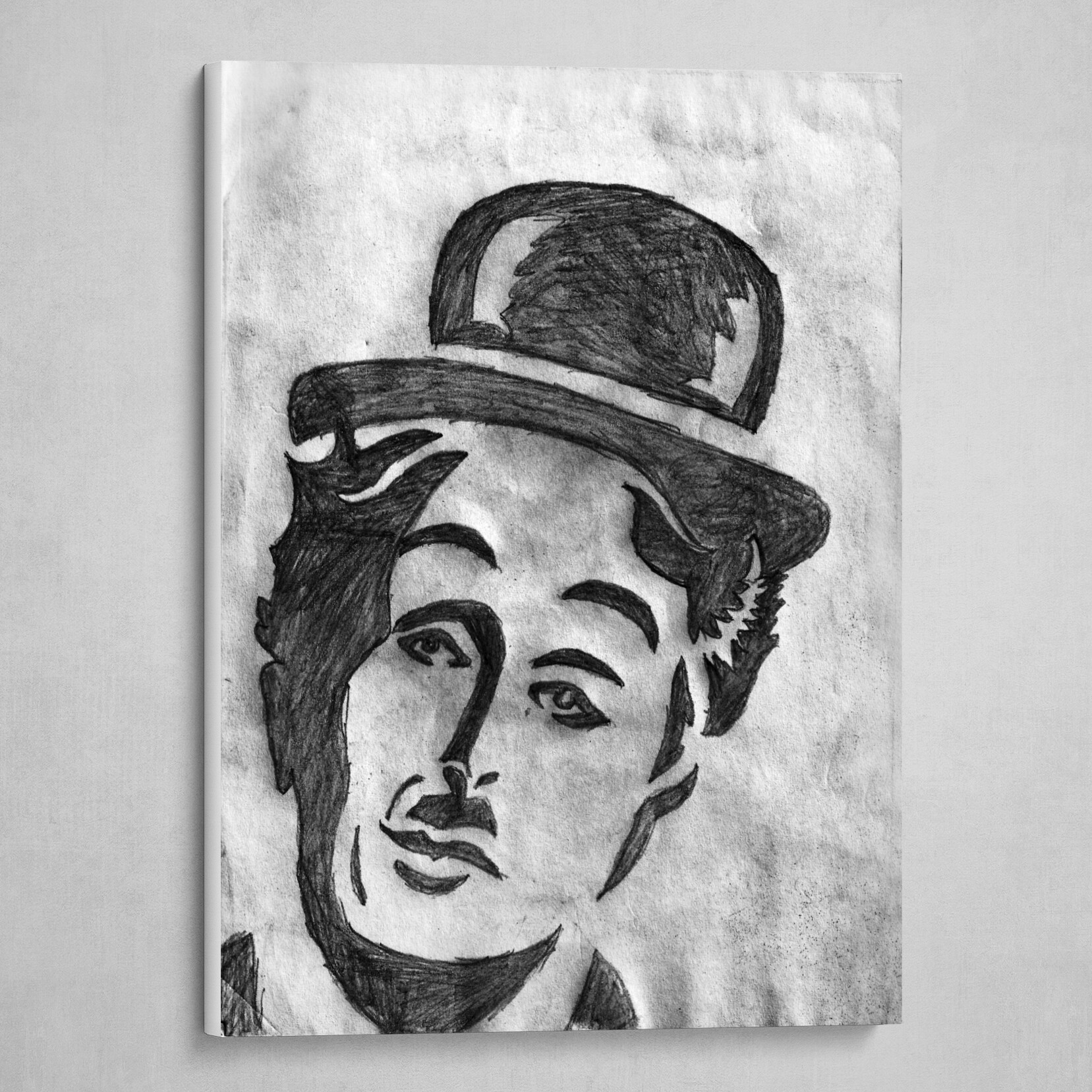 Charlie Chaplin Face Sketch