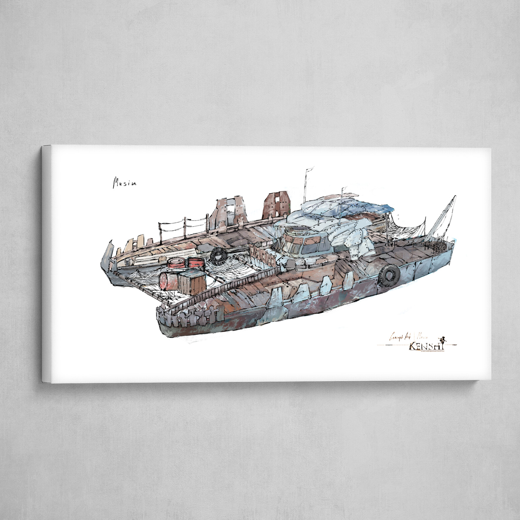 Kenshi Concept Art | boat_concept_sheet05_2