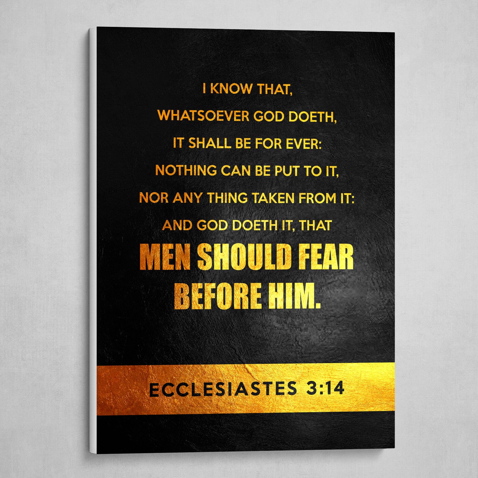 Ecclesiastes 3:14 Bible Verse Text Art