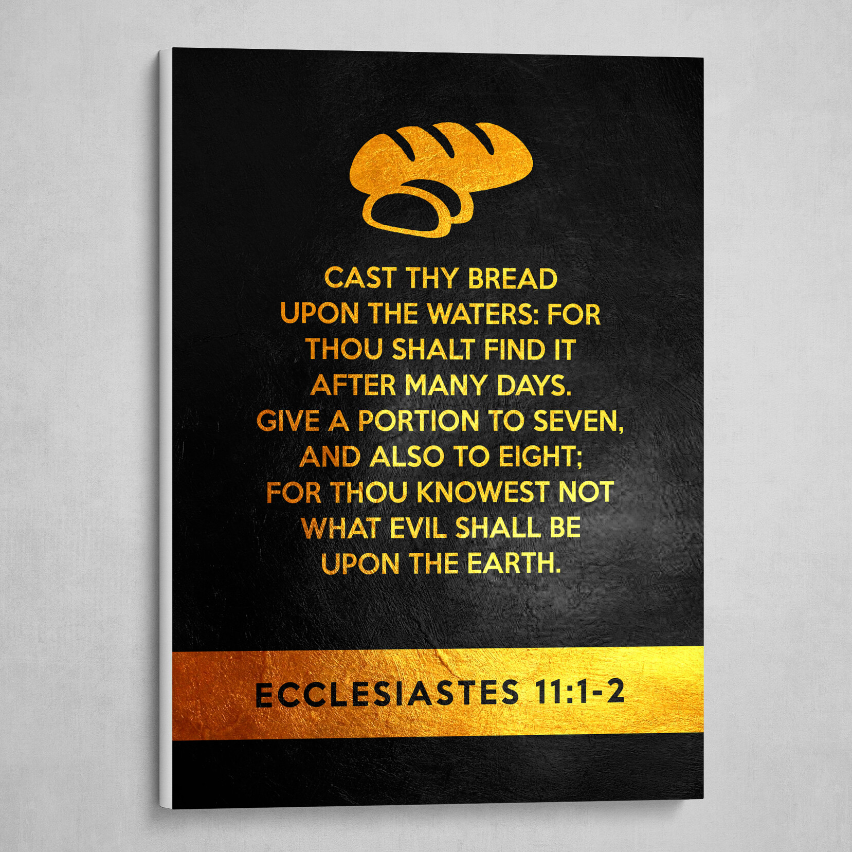 Ecclesiastes 11:1-2 Bible Verse Text Art