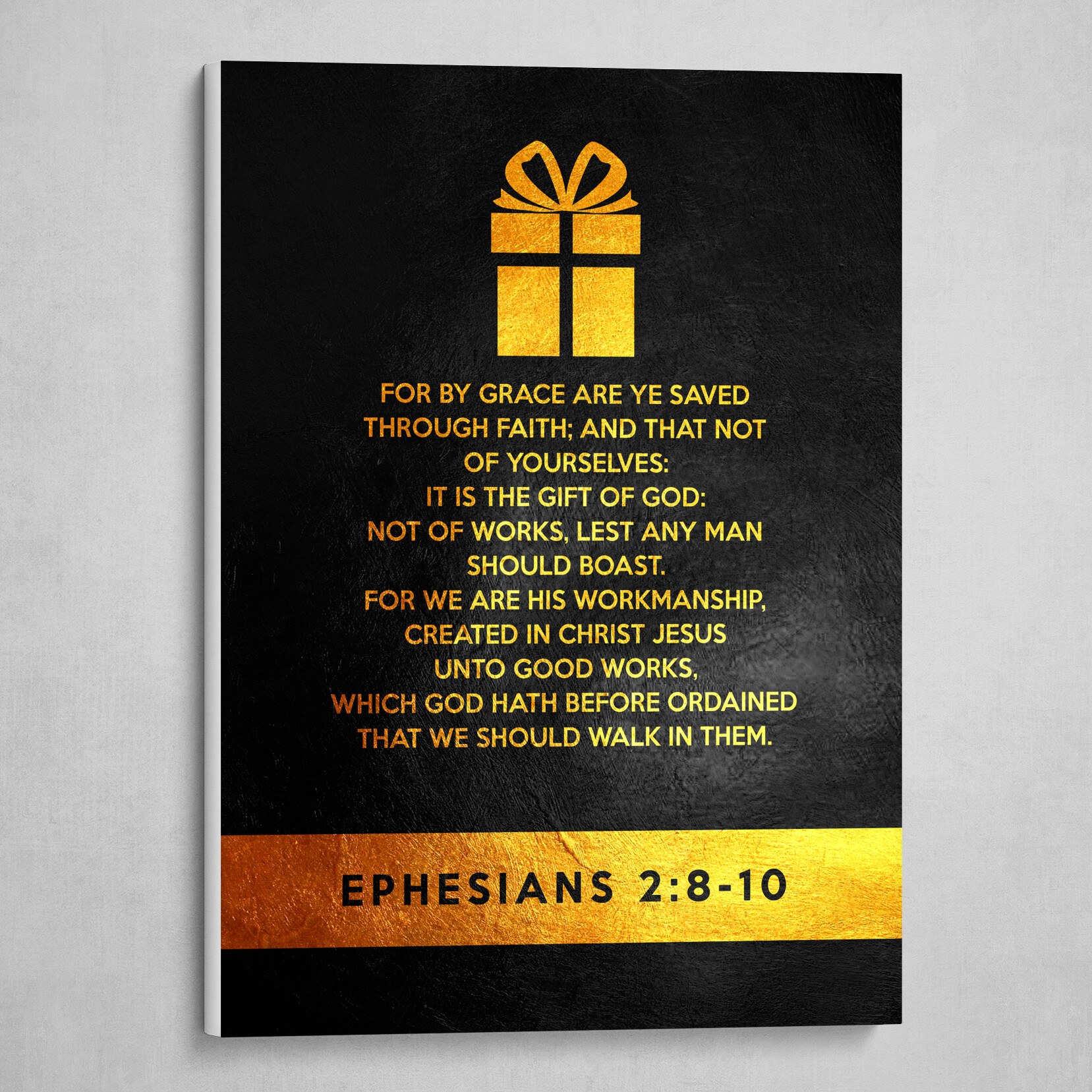 Ephesians 2:8-10 Bible Verse Text Art