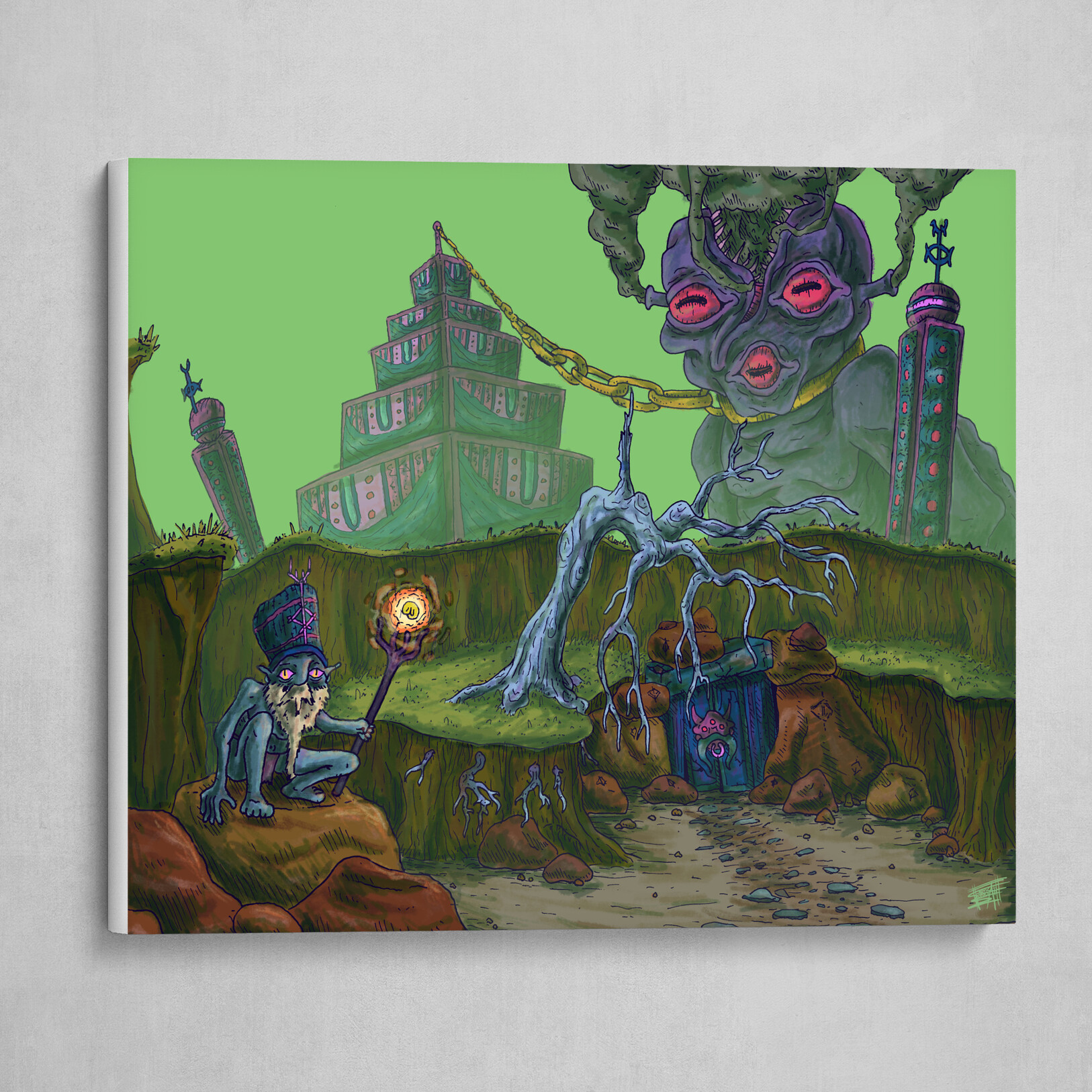 The Wyrm Druid Who Guards The Ziggurat