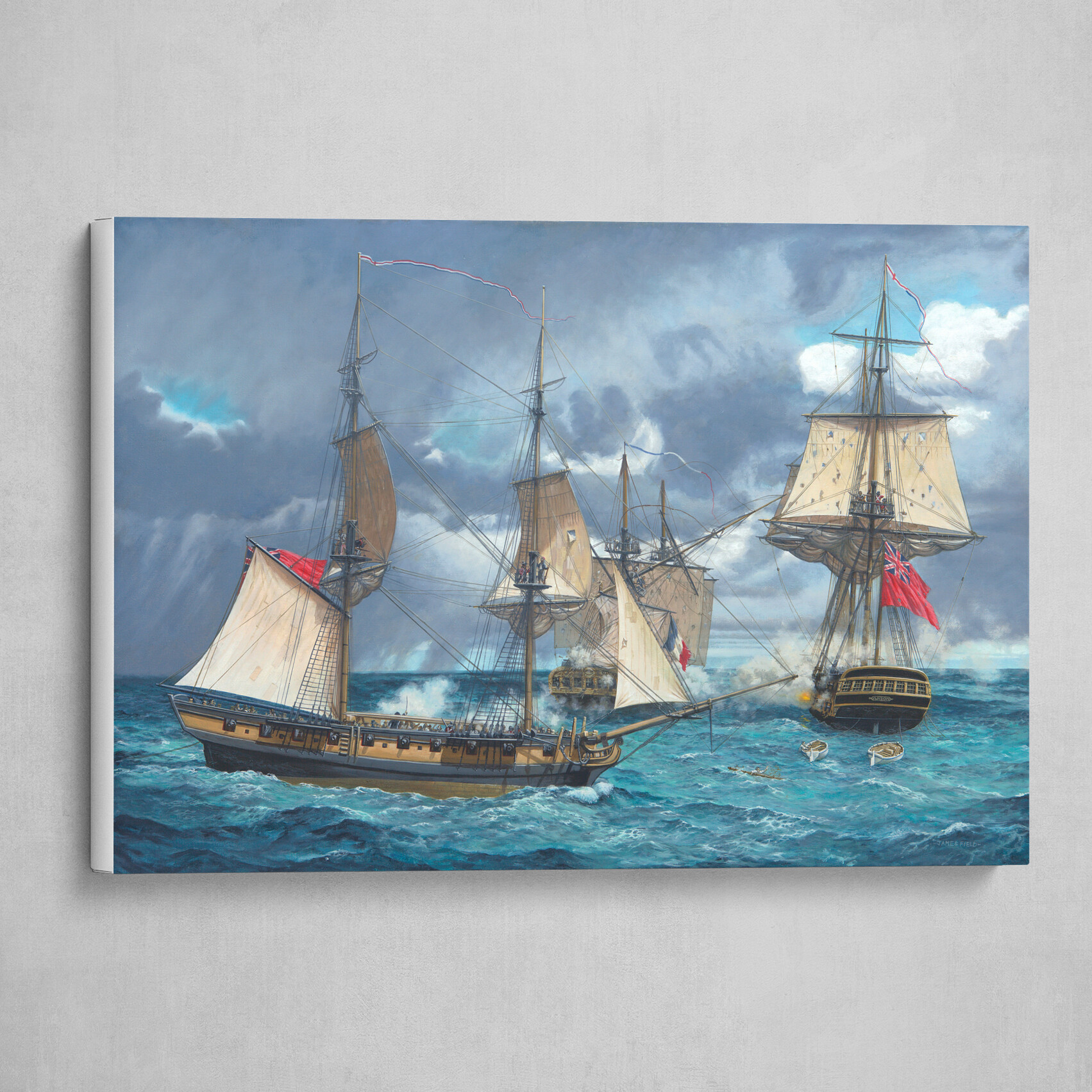 James Field's The Taking of the Loire by HMS Anson & HMS Kangaroo