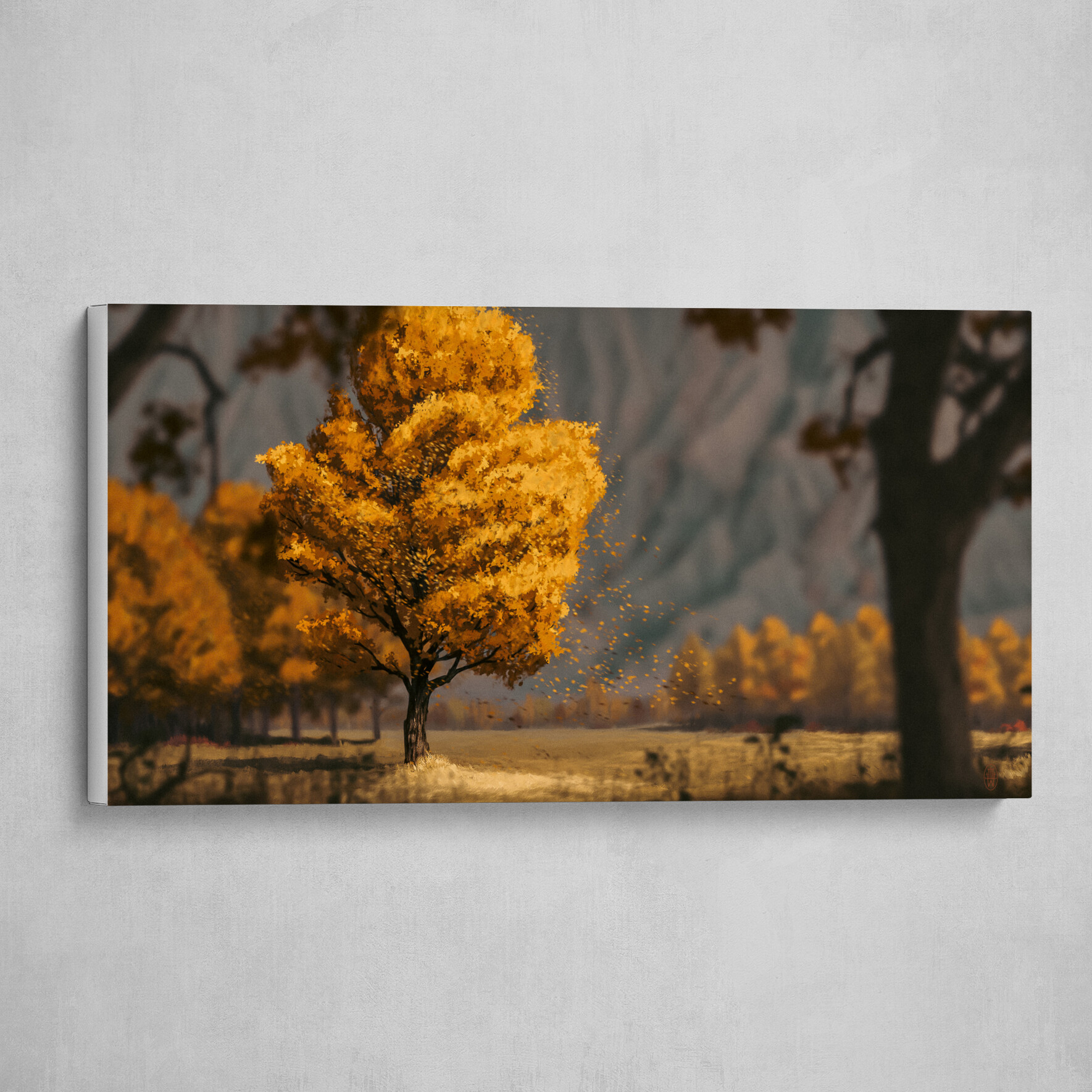 Golden Hour | Fall Landscape Painting